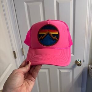 Aviator Nation Pink Mesh Trucker Hat